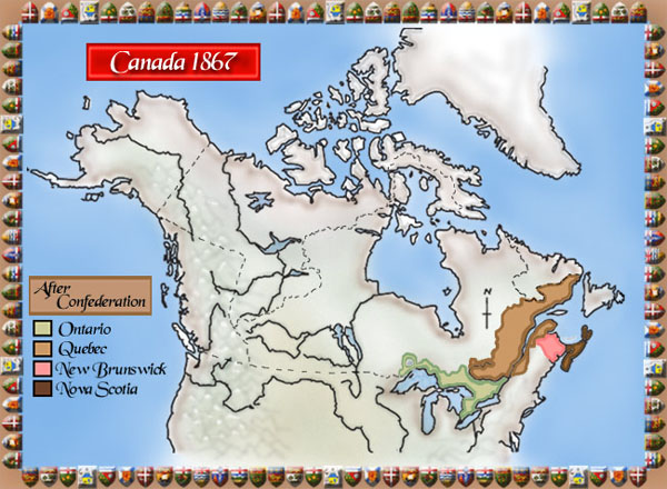 Canada Map 1860