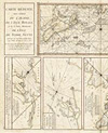 Série de cartes intitulée CARTE  RÉDUITE DES CÔTES DE L'ACADIE, DE L'ISLE ROYALE ET DE LA PARTIE MÉRIDIONALE DE L'ISLE DE TERRE-NEUVE, 1746-1751