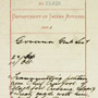 Petition from Crowfoot regarding Treaty 7, Blackfoot Agency, Alberta, 1881. RG 10, volume 3767, file 33,026, 9 pages