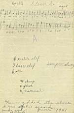 Air composé par Glenn Gould à huit ans, pour son examen de musique à l'école, en juin 1941