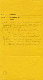 Verso du feuillet présentant les résultats des examens du Toronto Conservatory of Music passés en 1945