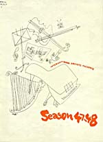 Couverture du programme du récital de la série International Artists donné en 1947