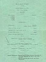 Programme d'un récital donné à l'Art Gallery of Toronto en 1947