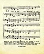 Troisième page de la partition pour piano et voix de OUR GIFTS de Glenn Gould