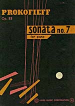 Couverture de la partition de la SONATA NO. 7 FOR PIANO, OP. 83, de Sergei Prokofieff