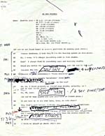 Annotated typescript draft of A GLENN GOULD FANTASY, by Glenn Gould