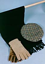 Casquette, foulard et gants de Glenn Gould