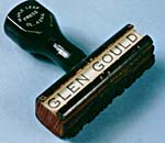 Tampon en caoutchouc de Glenn Gould