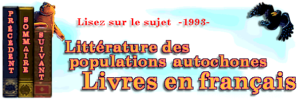 Littérature des populations autochones - Livres en français (1 de 2)
